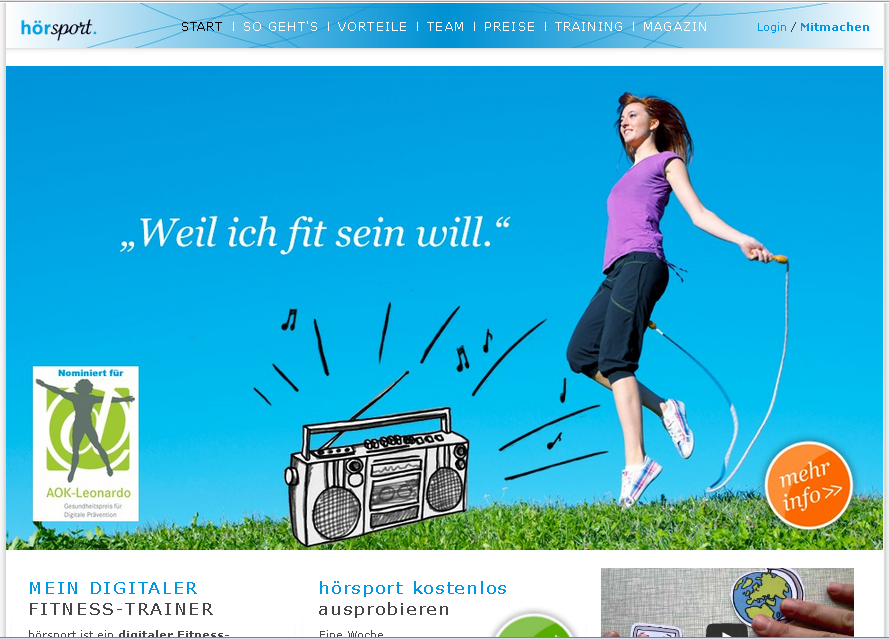hoersport.de Screenshot