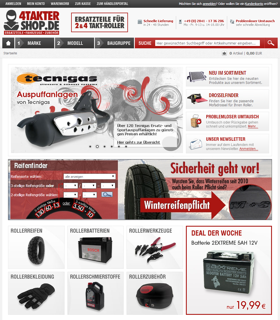 4Taktershop.de Screenshot