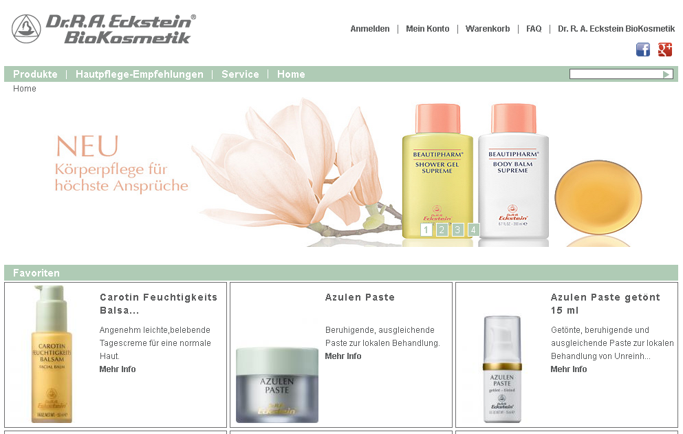Eckstein BioKosmetik Screenshot