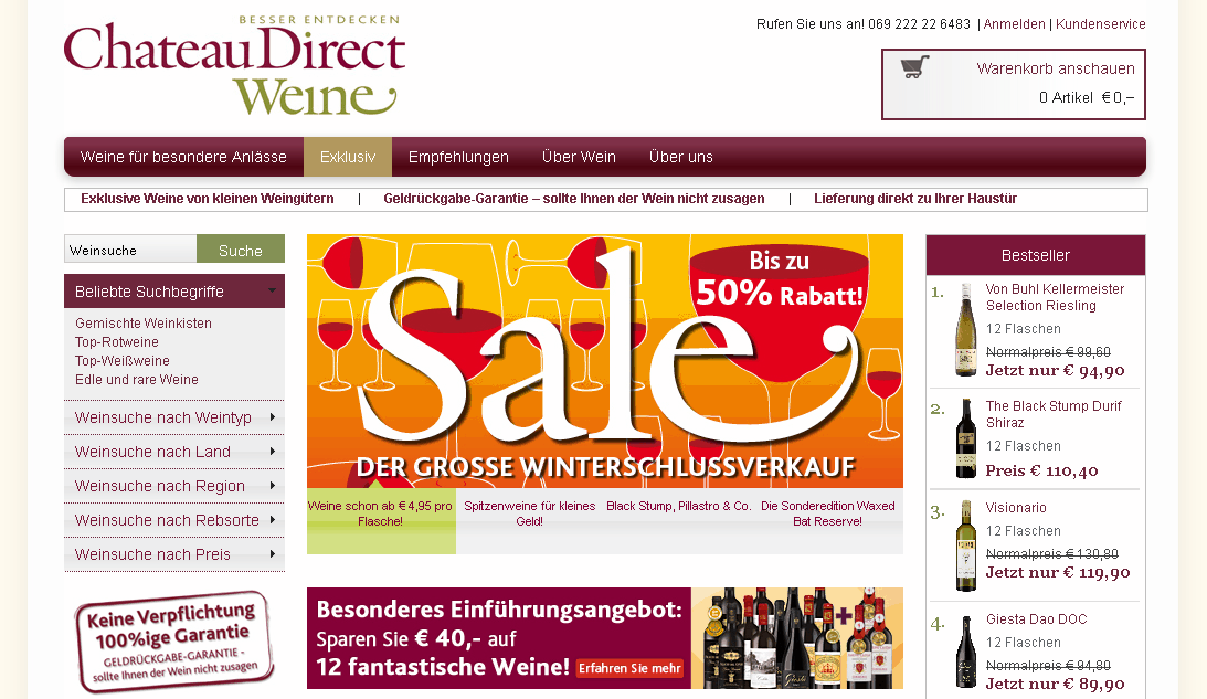 ChateauDirect Screenshot