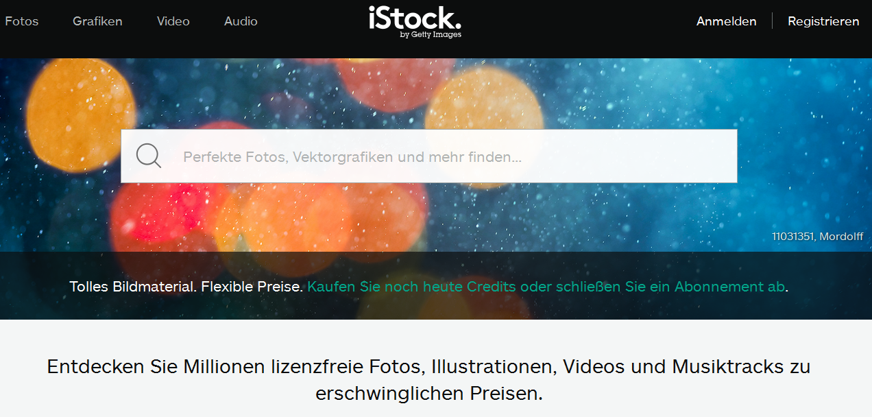 iStockphoto Screenshot