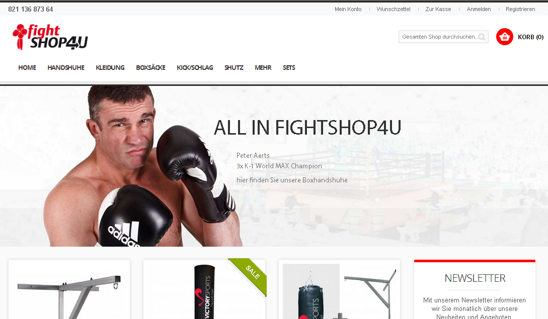 Fightshop4u Screenshot