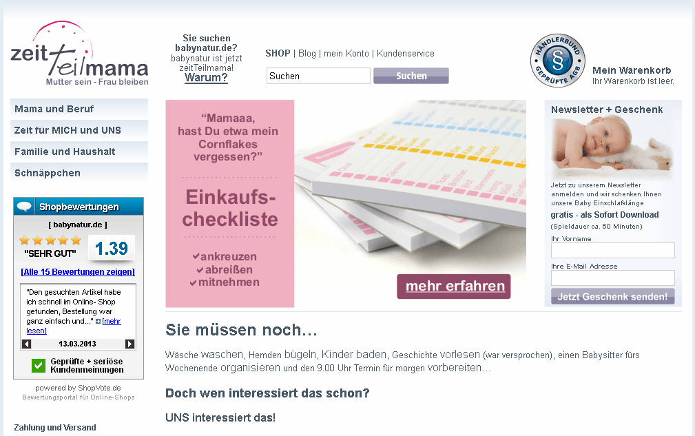 babynatur.de Screenshot