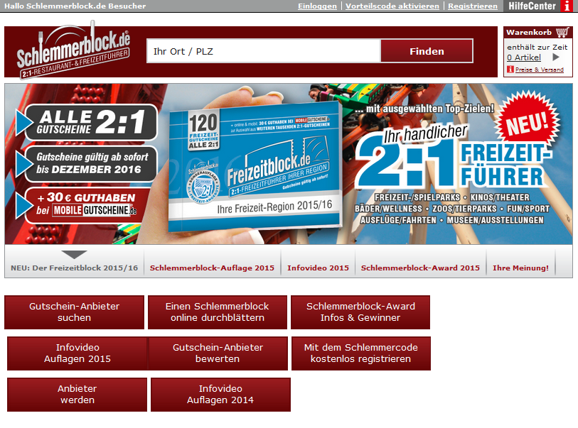 Schlemmerblock Screenshot