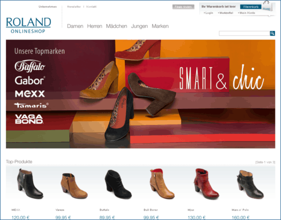 Roland Schuhe Screenshot