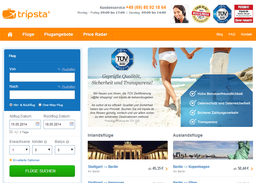 Tripsta Screenshot