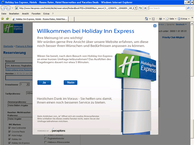 ICH Hotelsgroup Screenshot