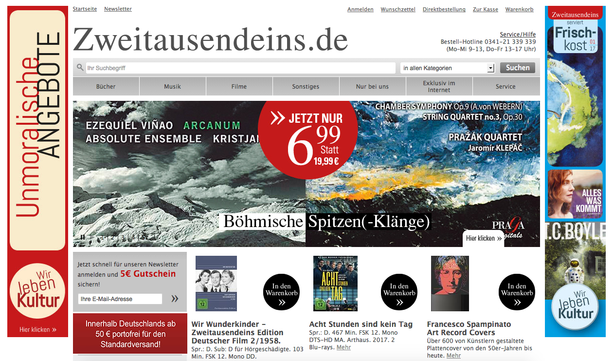 Zweitausendeins Screenshot