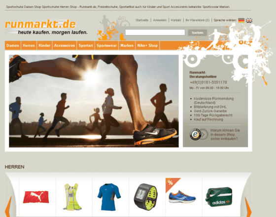 runmarkt.de Screenshot