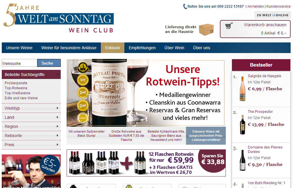 weltweinclub Screenshot