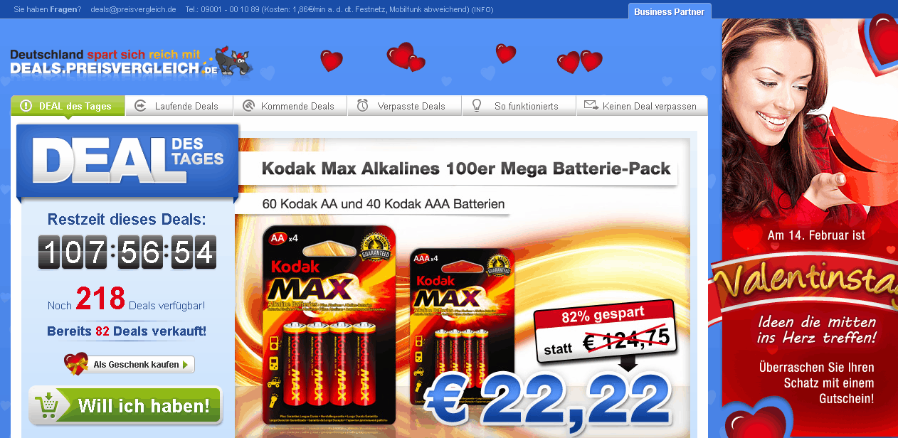 deals.preisvergleich.de Screenshot