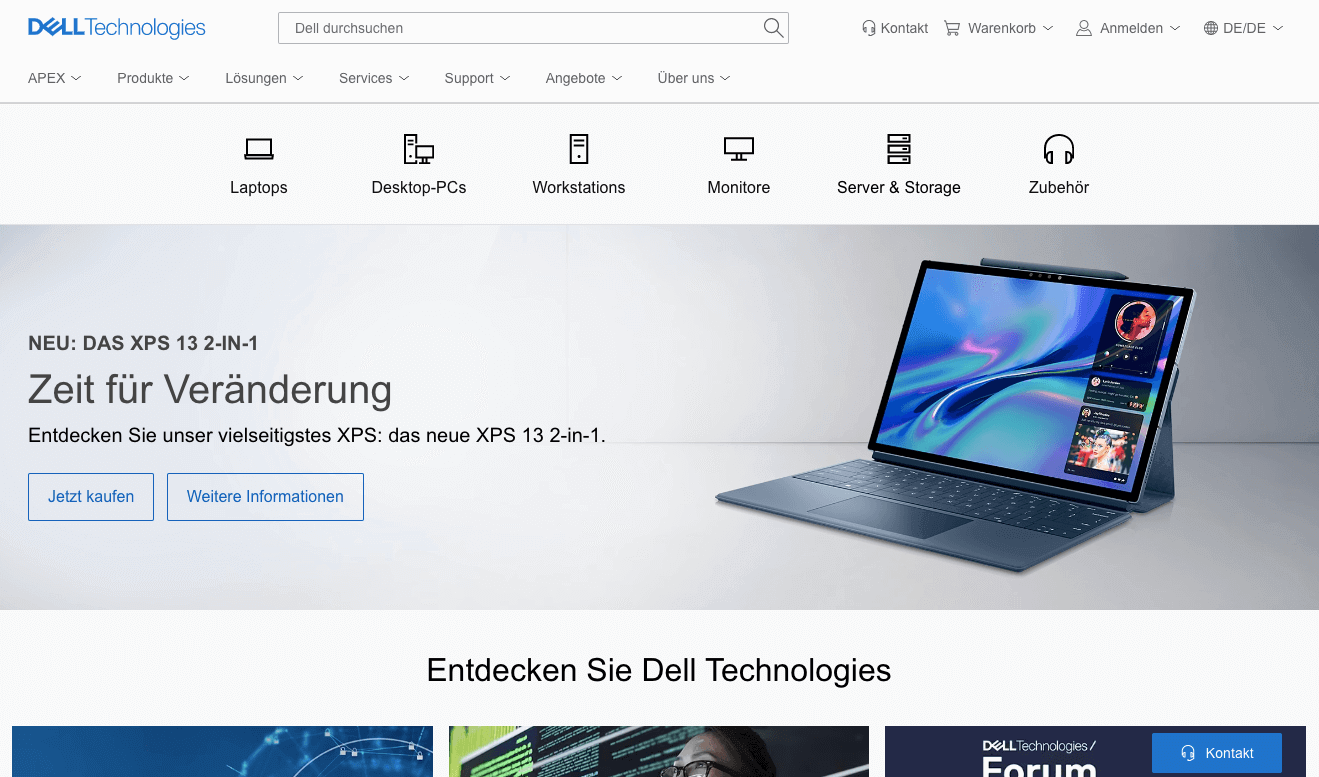 Dell Technologies Screenshot