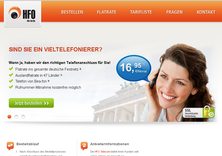 HFO Home Screenshot