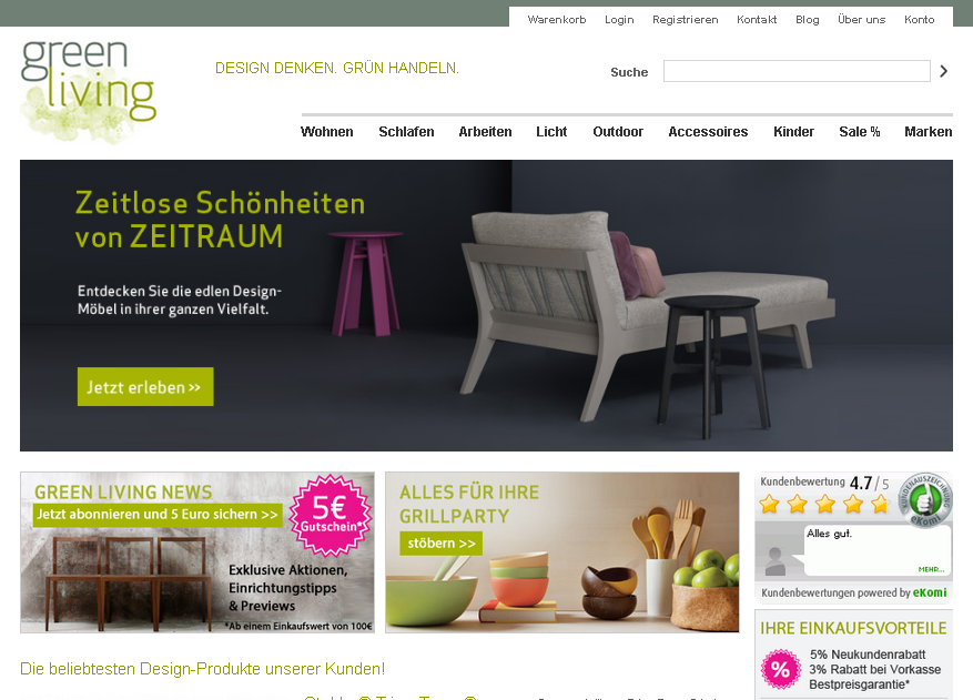 Greenliving-shop.de Screenshot