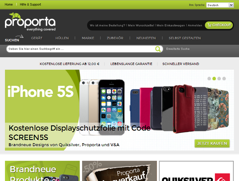 Proporta.de Screenshot