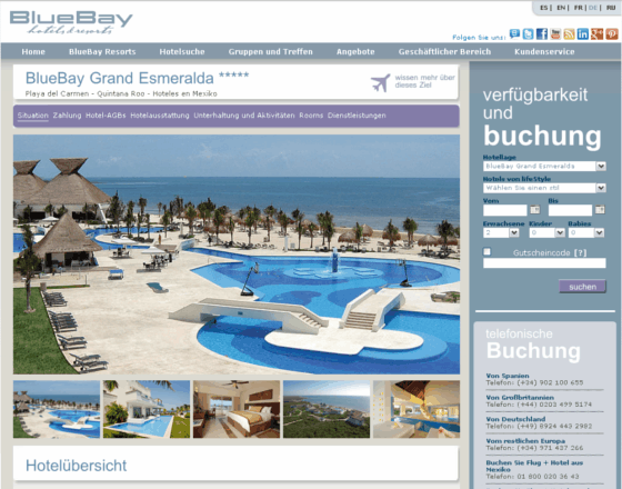 Bluebay Hotels Screenshot