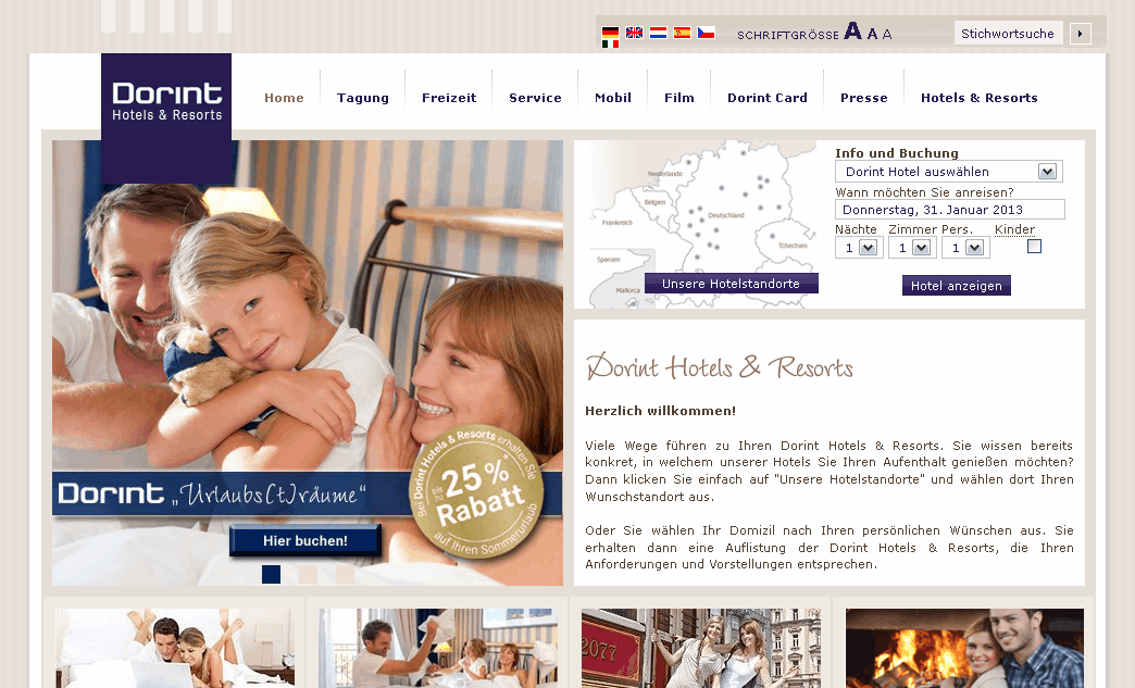 Dorint Hotels & Resorts Screenshot