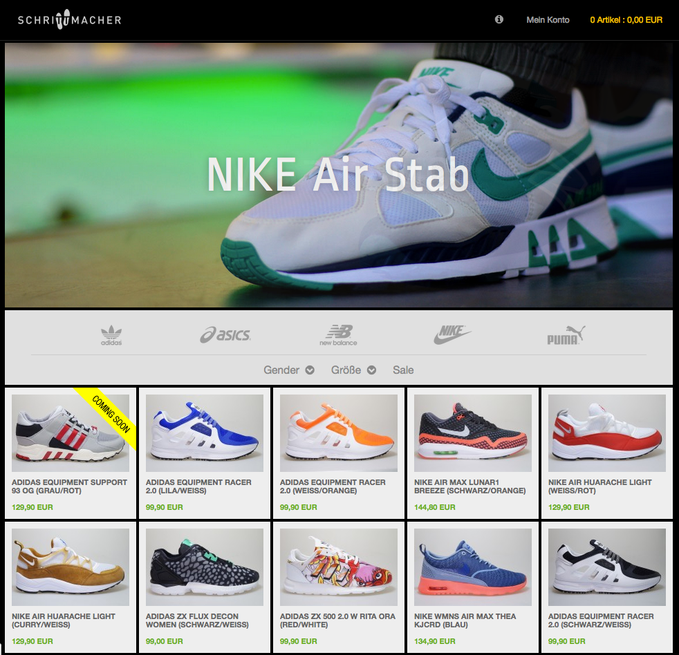 Schrittmacher-Shop Screenshot