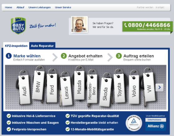 easyautoservice.de Screenshot
