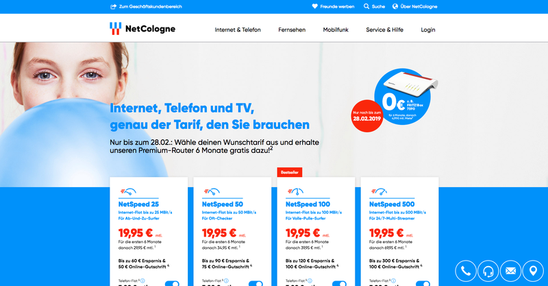 NetCologne Screenshot