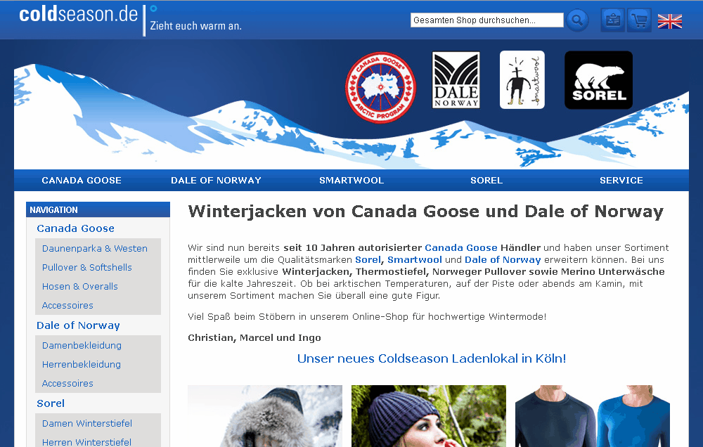 coldseason.de Screenshot