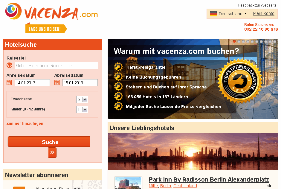 Vacenza Screenshot