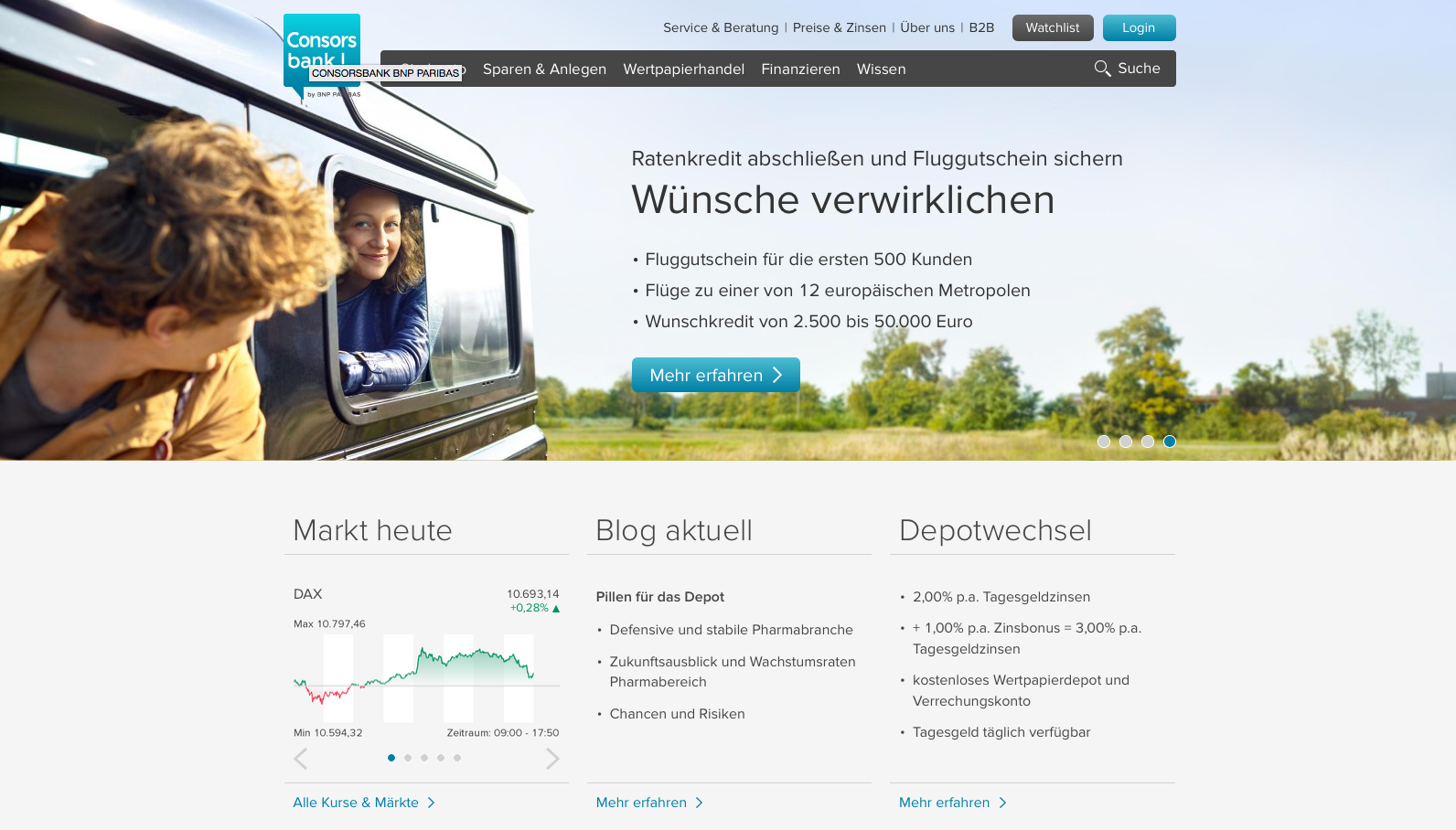 Consorsbank Screenshot