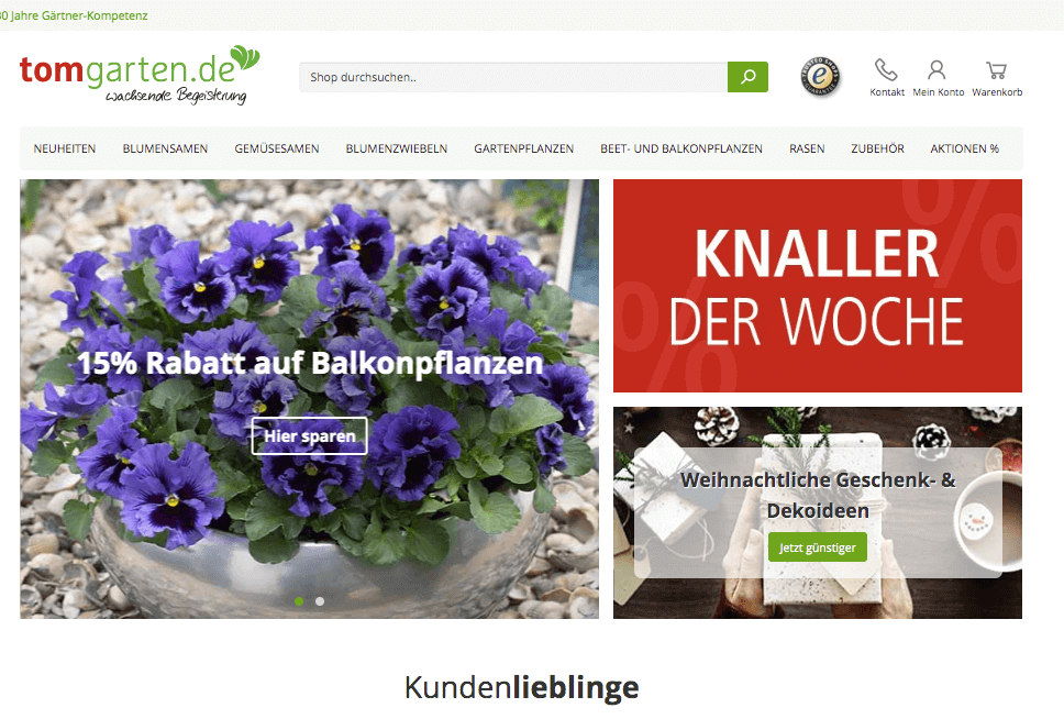 tomgarten.de Screenshot