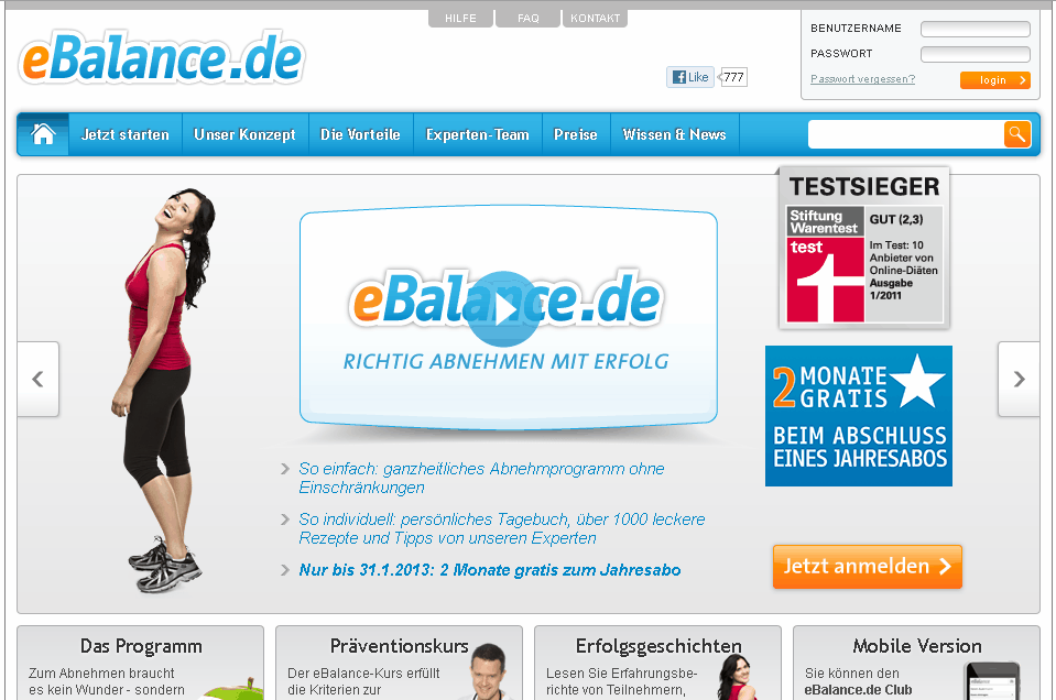 eBalance Screenshot
