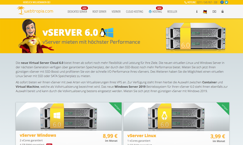 webtropia.com Screenshot