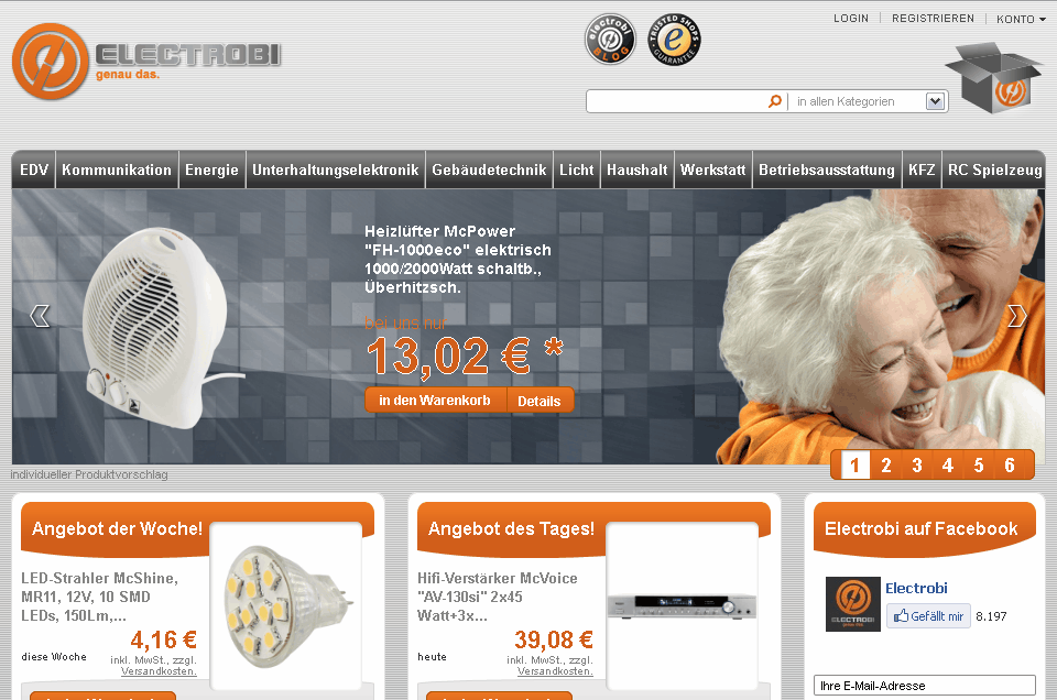 Electrobi.de Screenshot