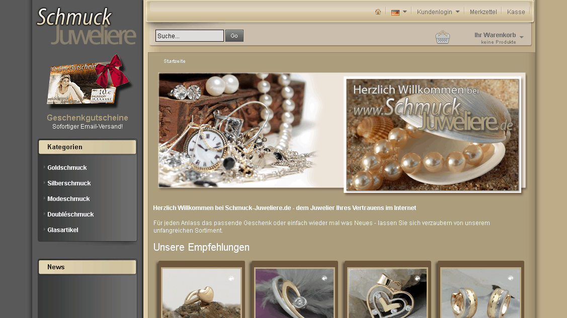 Schmuck-Juweliere.de Screenshot