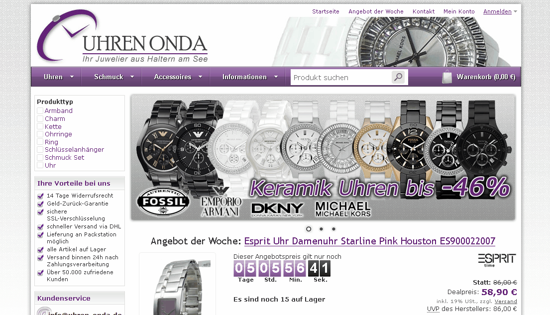 Uhren Onda Screenshot