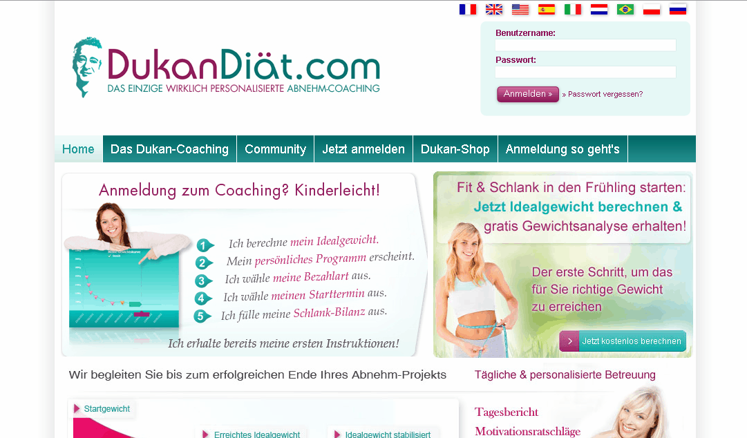 DukanDiaet.com Screenshot