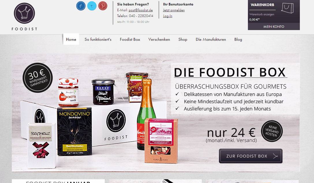 Foodist Screenshot