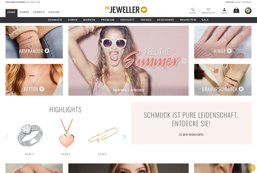 thejewellershop.com Screenshot