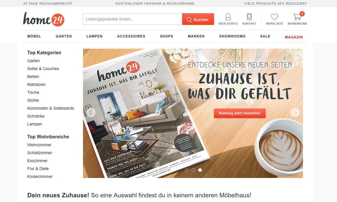 Home24 AT 10€ Cashback Gutschein - 2022 garantiert gültig