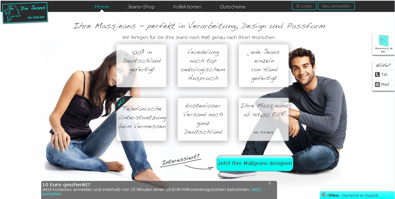 diejeans.de Screenshot