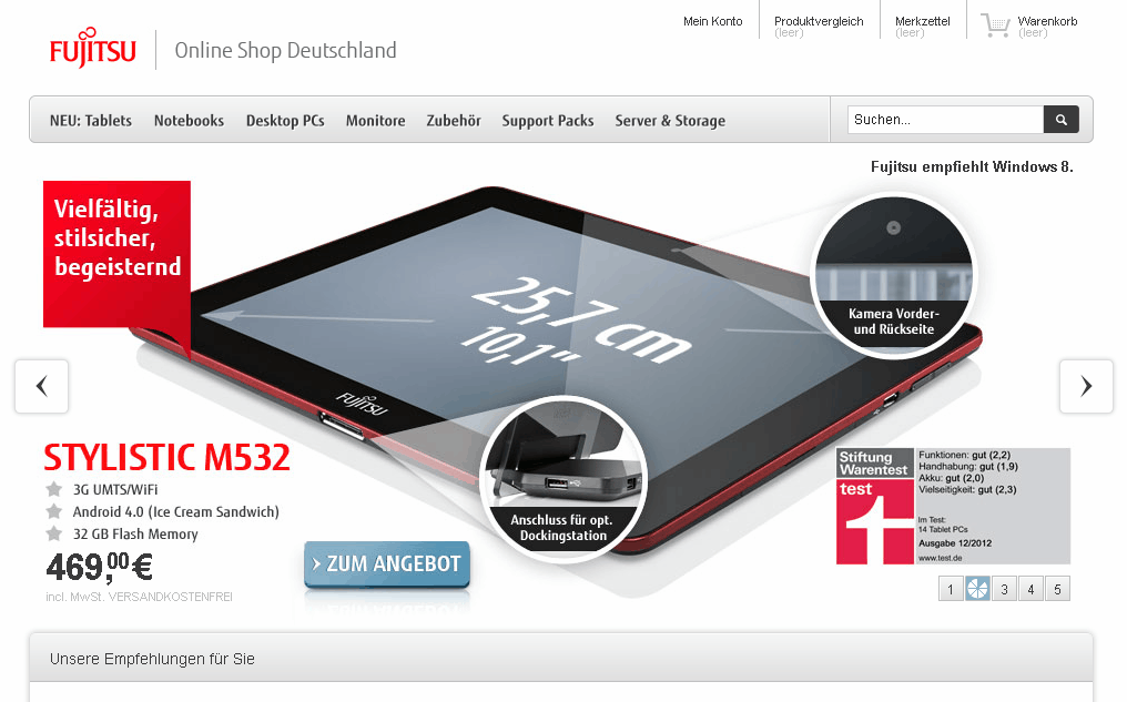 Fujitsu Screenshot