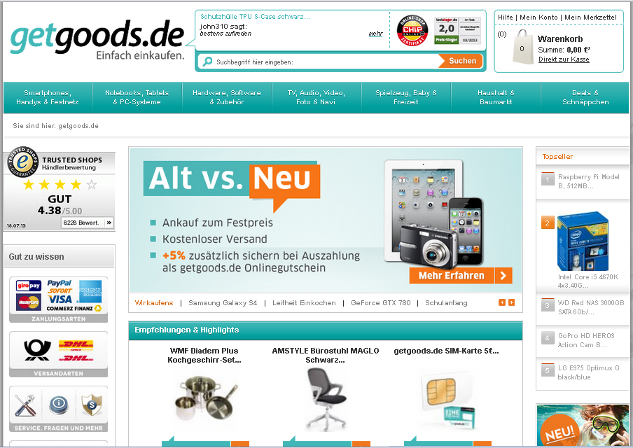 getgoods.de Screenshot
