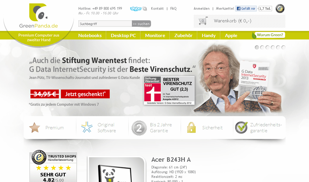 GreenPanda.de Screenshot