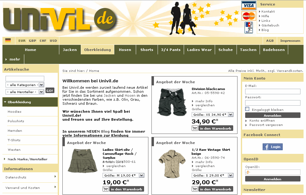 Univil.de Screenshot