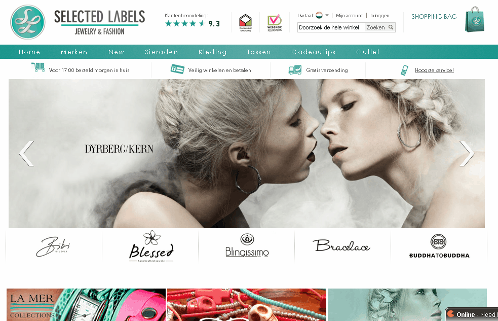 Selected Labels Screenshot