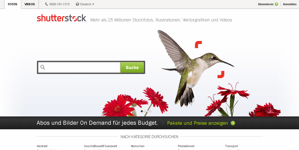 Shutterstock Screenshot