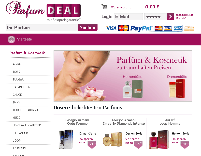ParfumDEAL Screenshot
