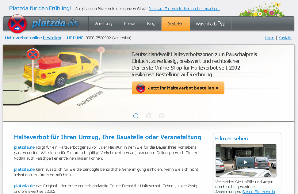 platzda.de Screenshot