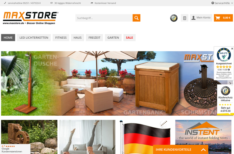 Maxstore Screenshot