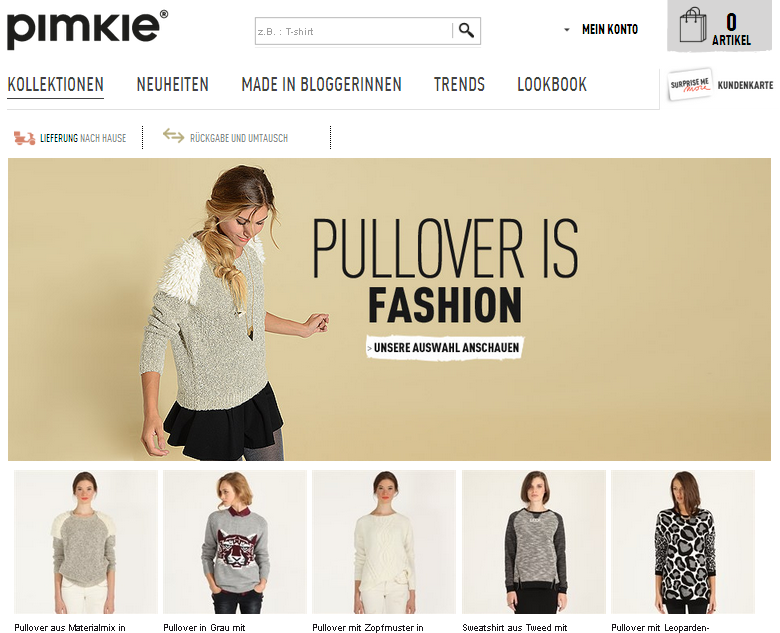 Pimkie Screenshot