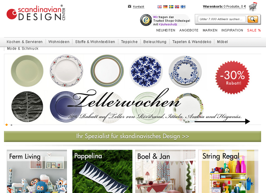 ScandinavianDesignCenter.de Screenshot
