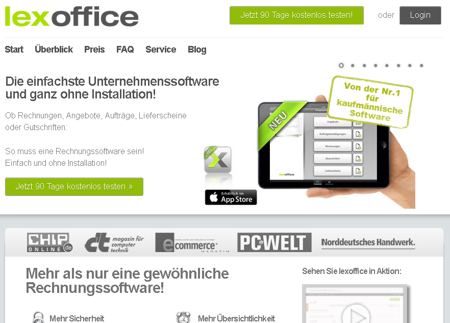 Lexoffice Screenshot